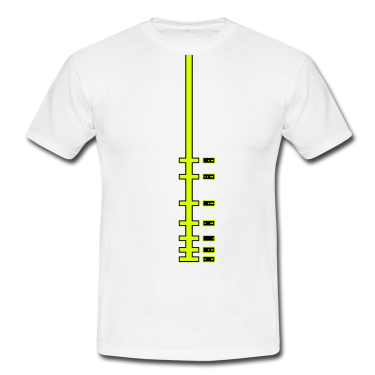stopbar- T-Shirt (man) - wit
