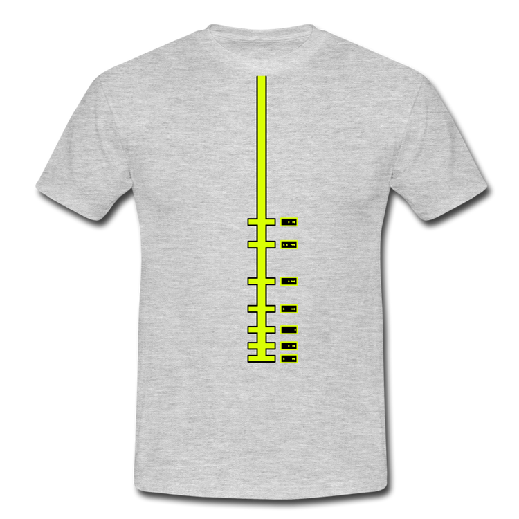 stopbar- T-Shirt (man) - grijs gemêleerd