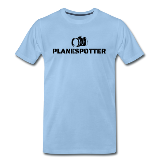 Planespotter - premium t-shirt (man) - sky