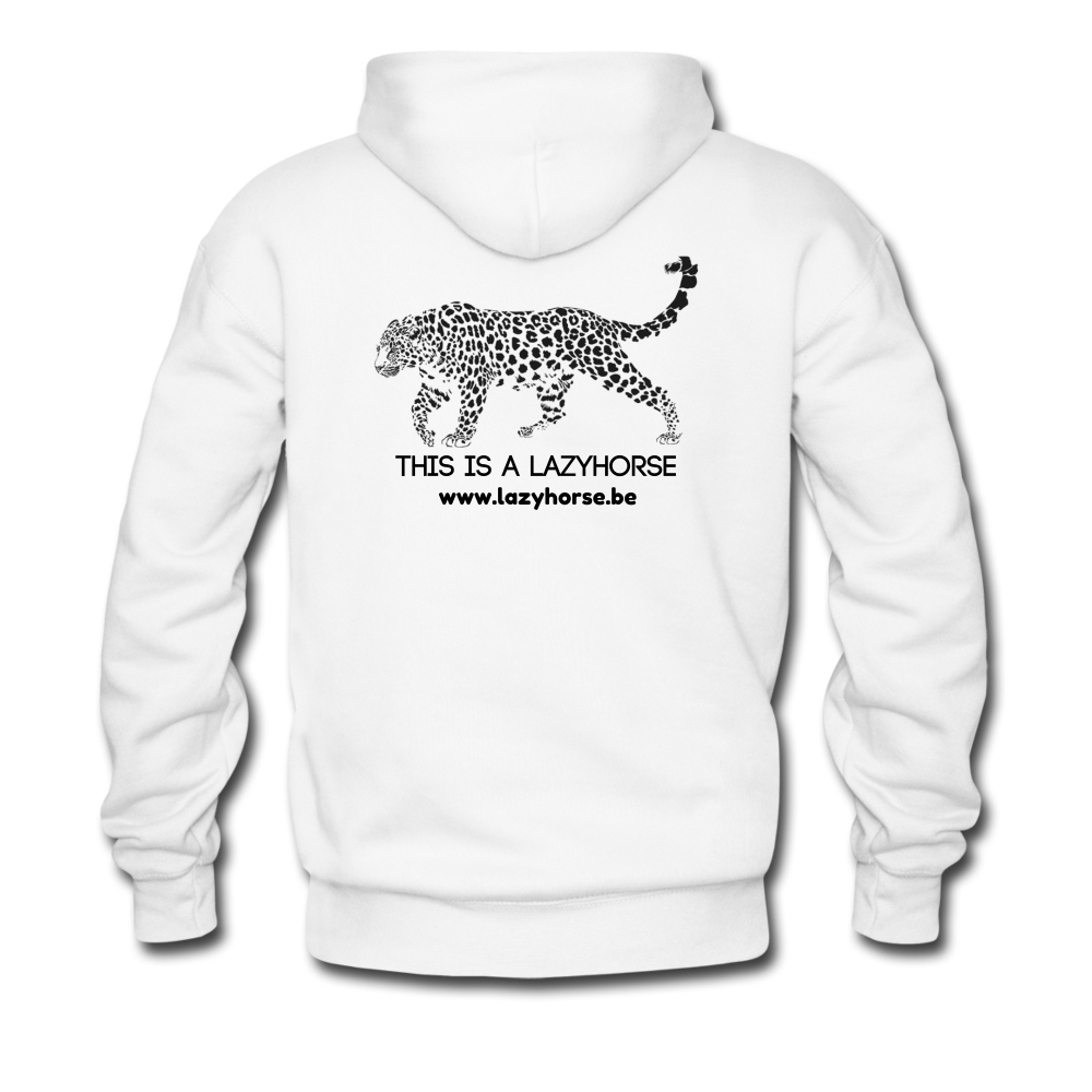 this is a lazyhorse - Premium hoodie (man) - wit