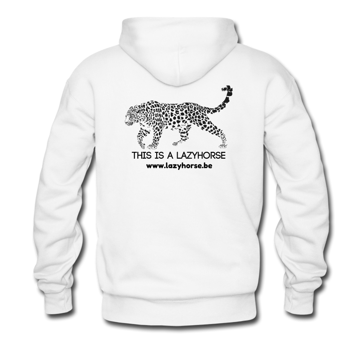 this is a lazyhorse - Premium hoodie (man) - wit