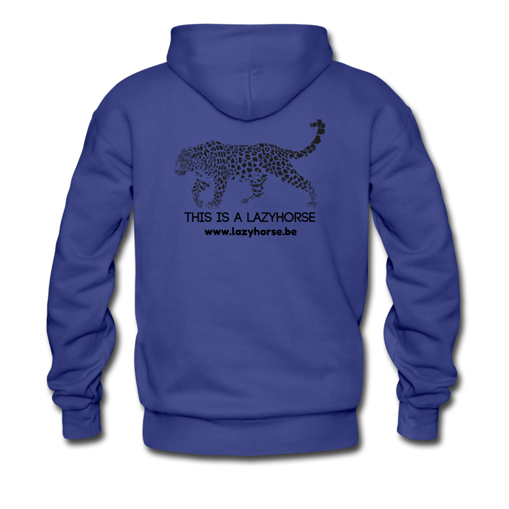 this is a lazyhorse - Premium hoodie (man) - koningsblauw