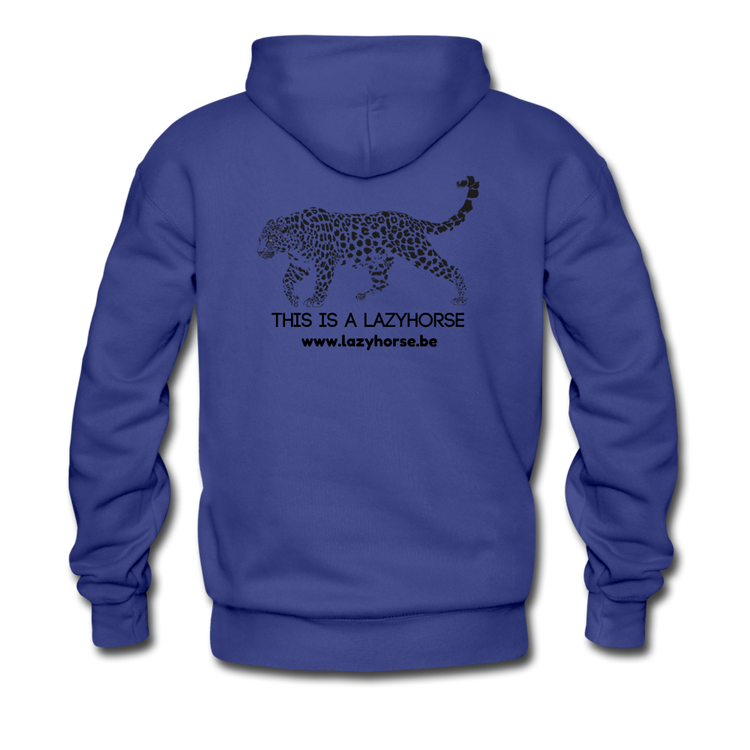 this is a lazyhorse - Premium hoodie (man) - koningsblauw