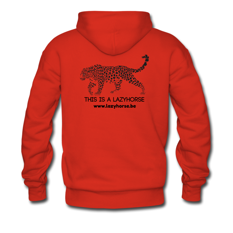 this is a lazyhorse - Premium hoodie (man) - rood