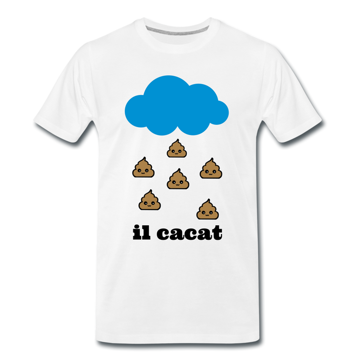 il cacat - Premium T-Shirt (man) - wit
