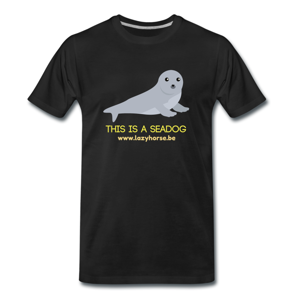 this is a seadog - Premium T-Shirt (man) - zwart