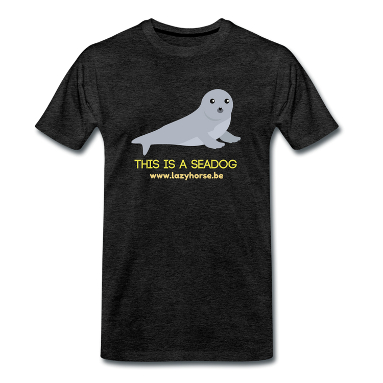 this is a seadog - Premium T-Shirt (man) - houtskool