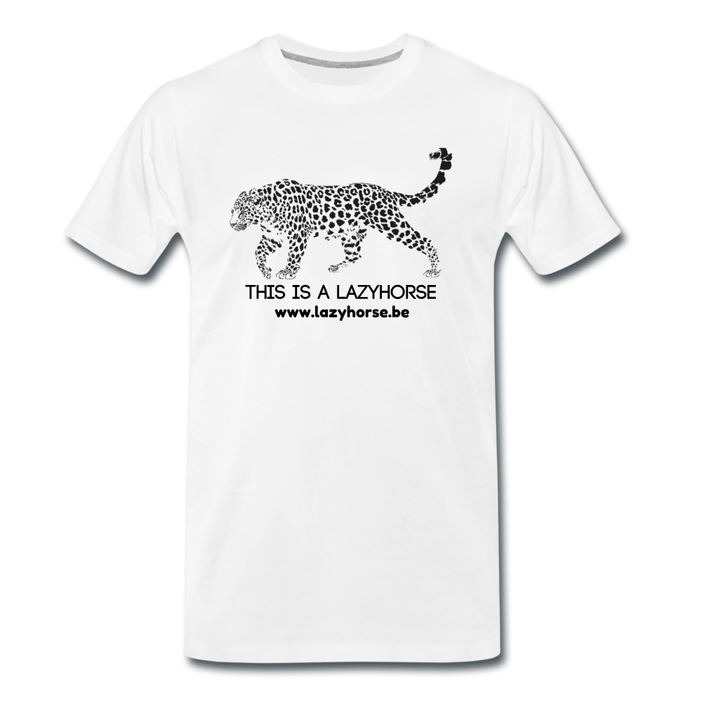 this is a lazyhorse - Premium T-Shirt (man) - wit