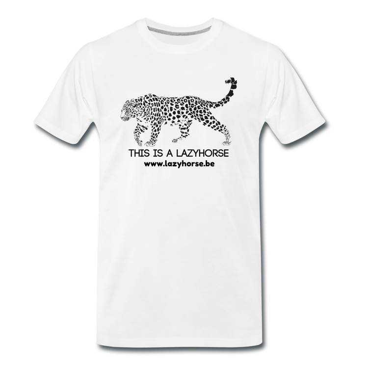 this is a lazyhorse - Premium T-Shirt (man) - wit