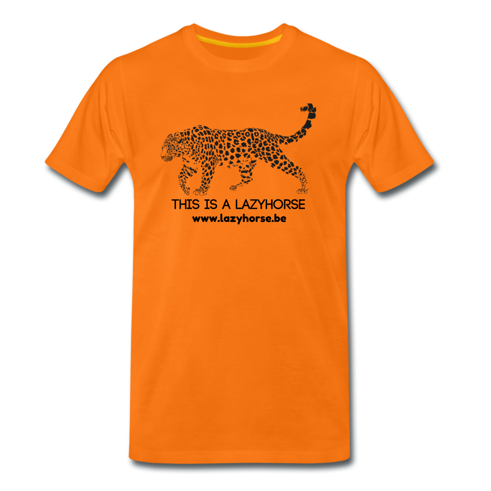 this is a lazyhorse - Premium T-Shirt (man) - oranje