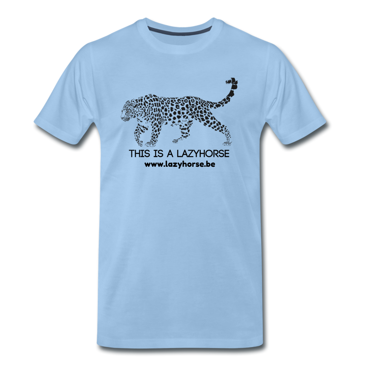 this is a lazyhorse - Premium T-Shirt (man) - sky