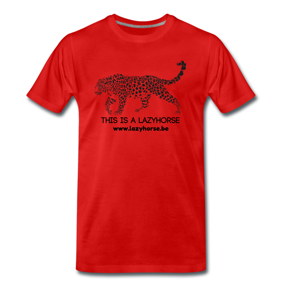 this is a lazyhorse - Premium T-Shirt (man) - rood