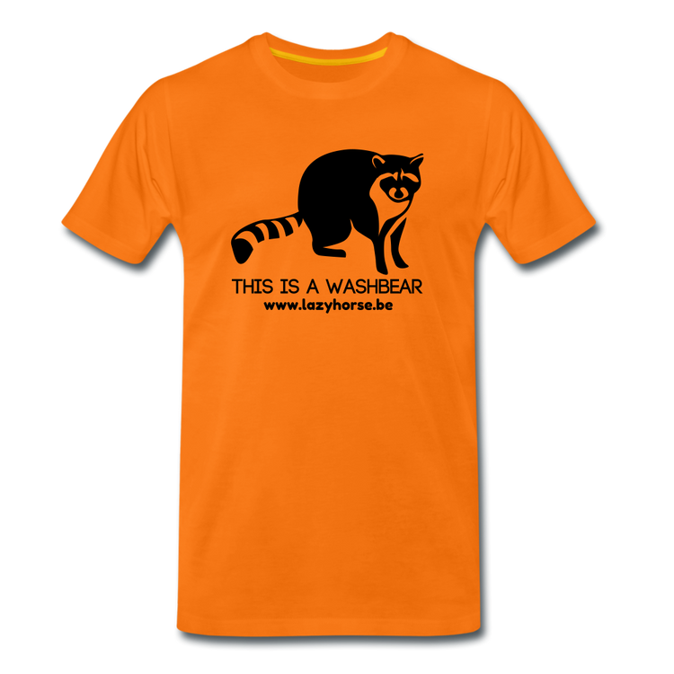 this is a washbear - Premium T-Shirt (man) - oranje