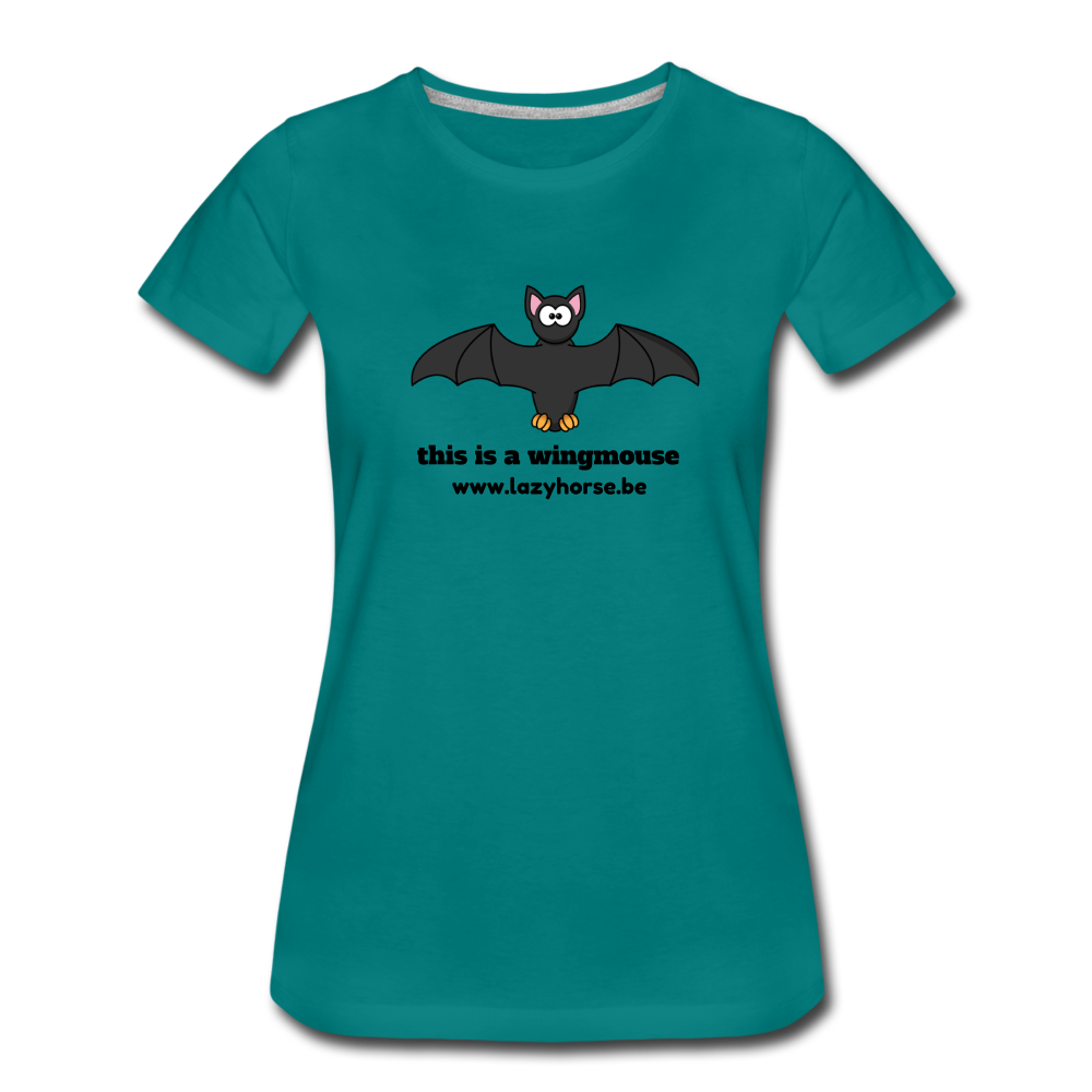 this is a wingmouse  - Premium T-Shirt (vrouw) - divablauw