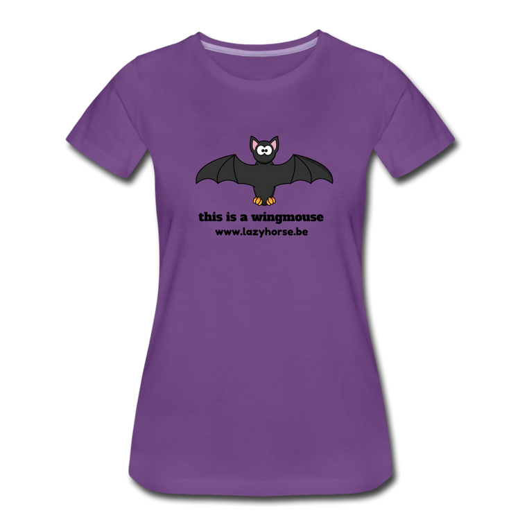 this is a wingmouse  - Premium T-Shirt (vrouw) - paars