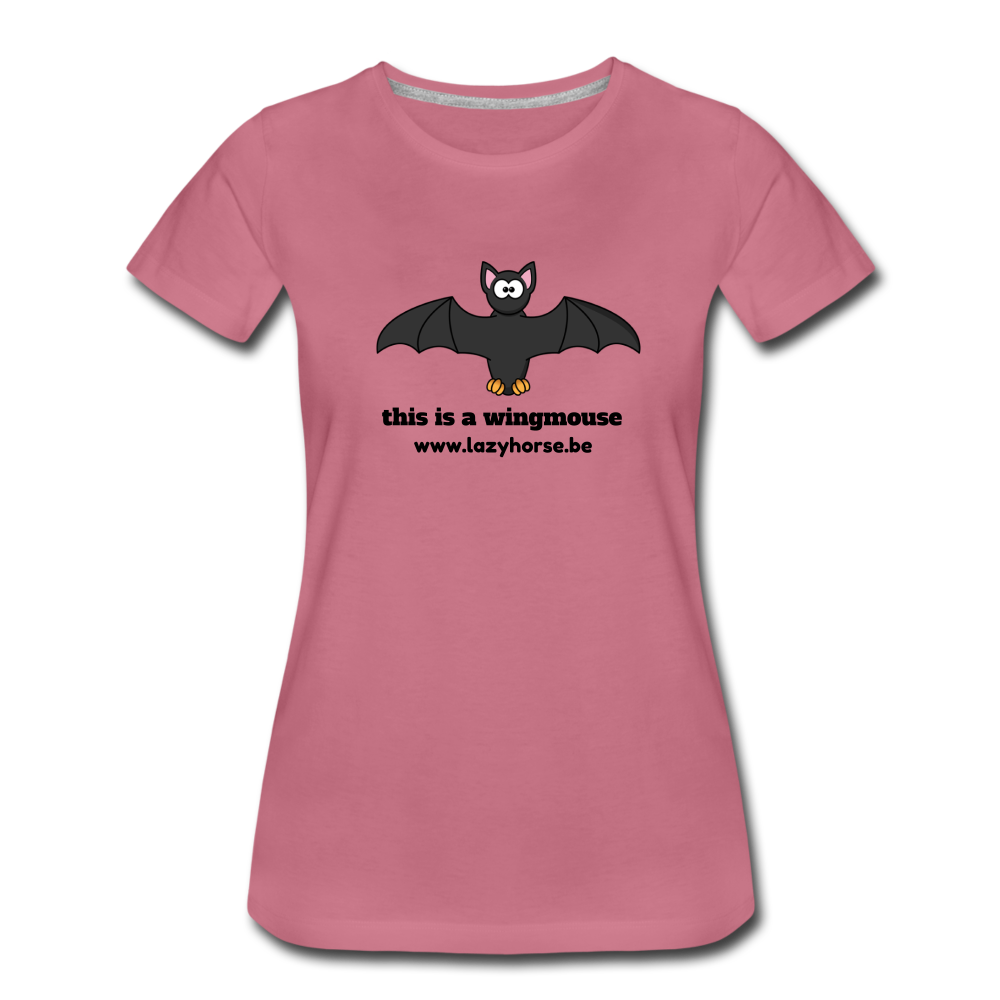 this is a wingmouse  - Premium T-Shirt (vrouw) - malve