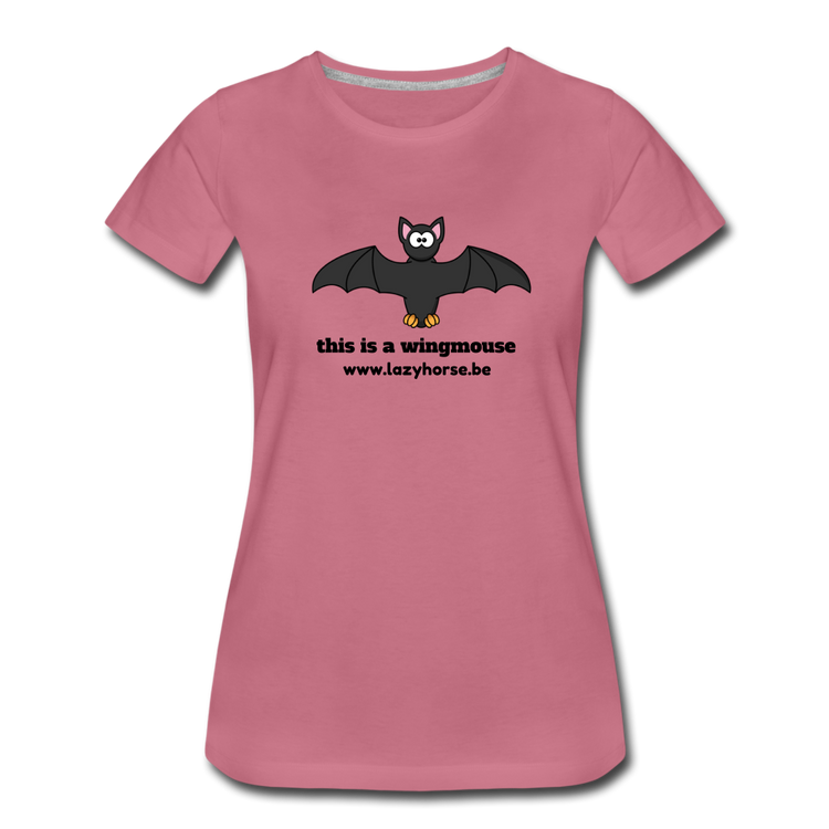 this is a wingmouse  - Premium T-Shirt (vrouw) - malve