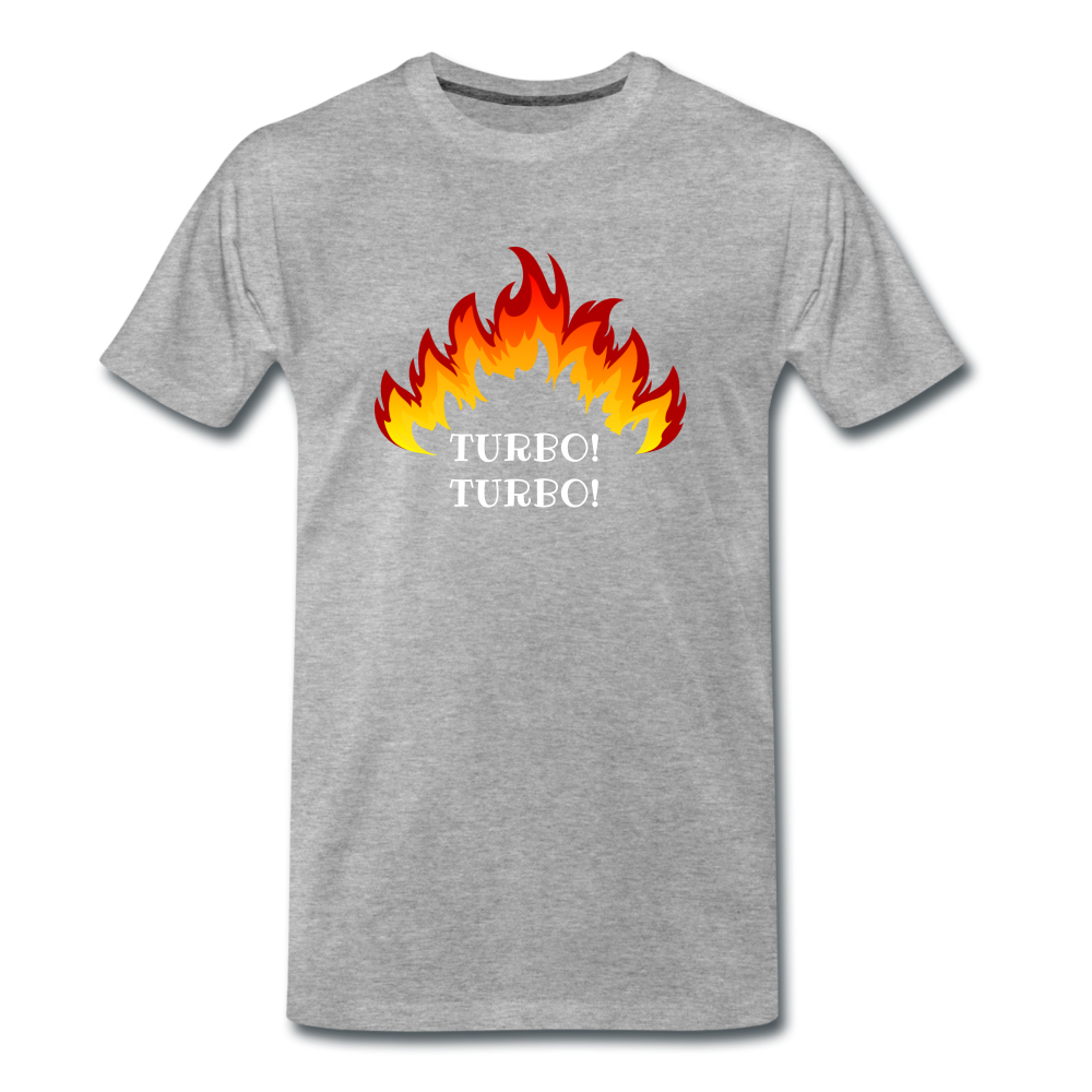Turbo! Turbo! - Premium T-Shirt (man) - grijs gemêleerd