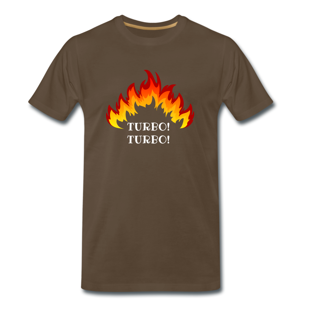 Turbo! Turbo! - Premium T-Shirt (man) - edelbruin