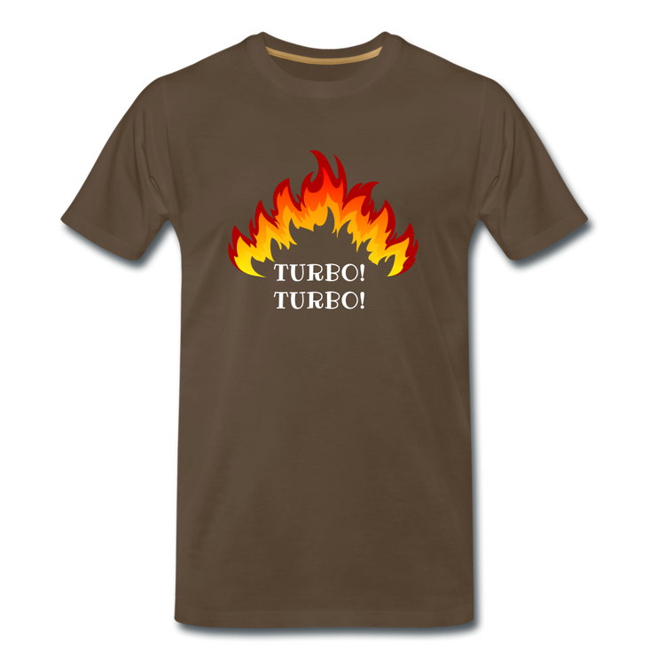 Turbo! Turbo! - Premium T-Shirt (man) - edelbruin