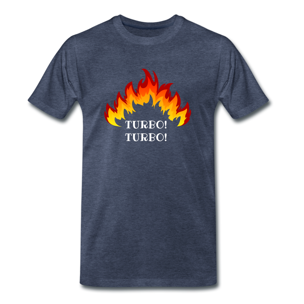 Turbo! Turbo! - Premium T-Shirt (man) - blauw gemêleerd