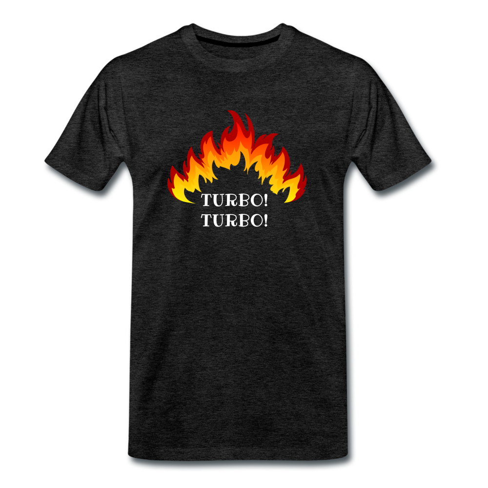 Turbo! Turbo! - Premium T-Shirt (man) - houtskool