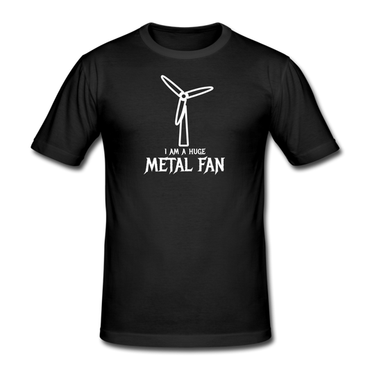 huge metal fan - Gildan heavy T-shirt (man) - zwart