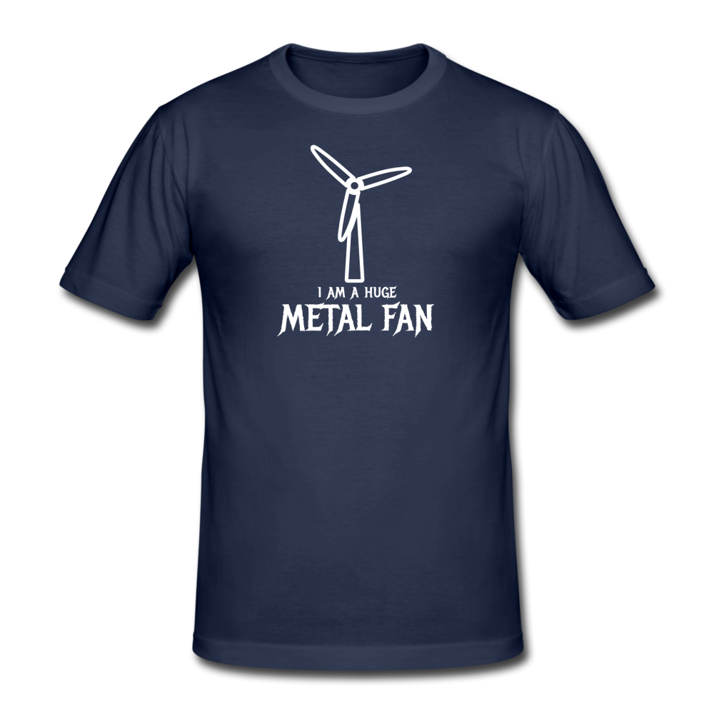 huge metal fan - Gildan heavy T-shirt (man) - navy