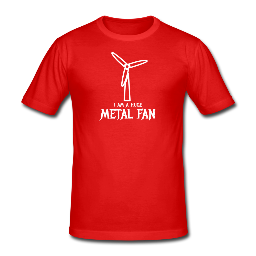 huge metal fan - Gildan heavy T-shirt (man) - rood