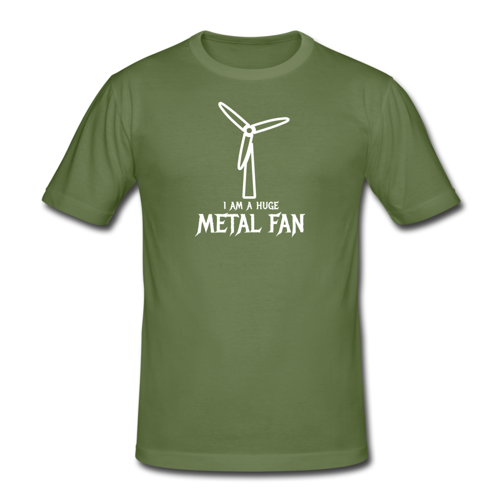 huge metal fan - Gildan heavy T-shirt (man) - militairgroen