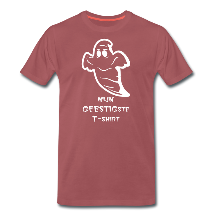 mijn geestigste T-shirt - Premium T-Shirt (man) - washed burgundy