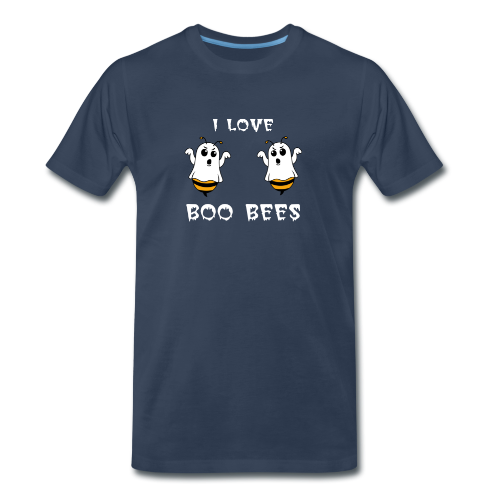 I love boo bees - Premium T-Shirt (man) - navy