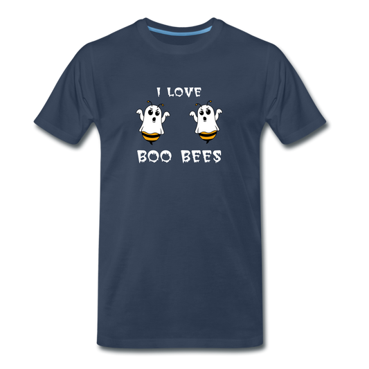 I love boo bees - Premium T-Shirt (man) - navy