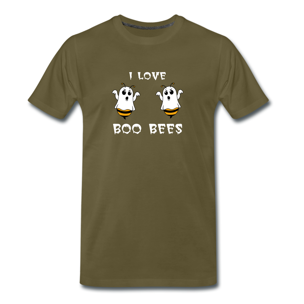 I love boo bees - Premium T-Shirt (man) - kaki