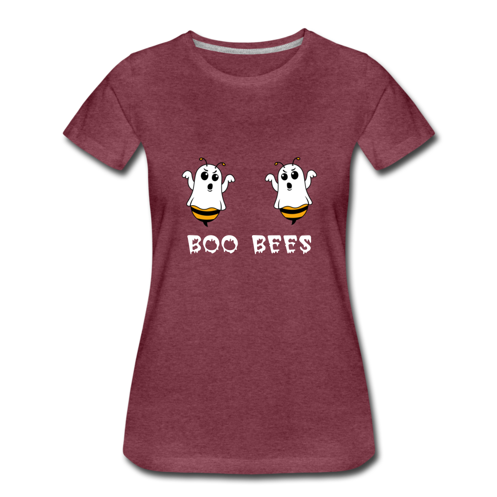 BOO BEES - Premium T-Shirt (vrouw) - bordeaux gemêleerd