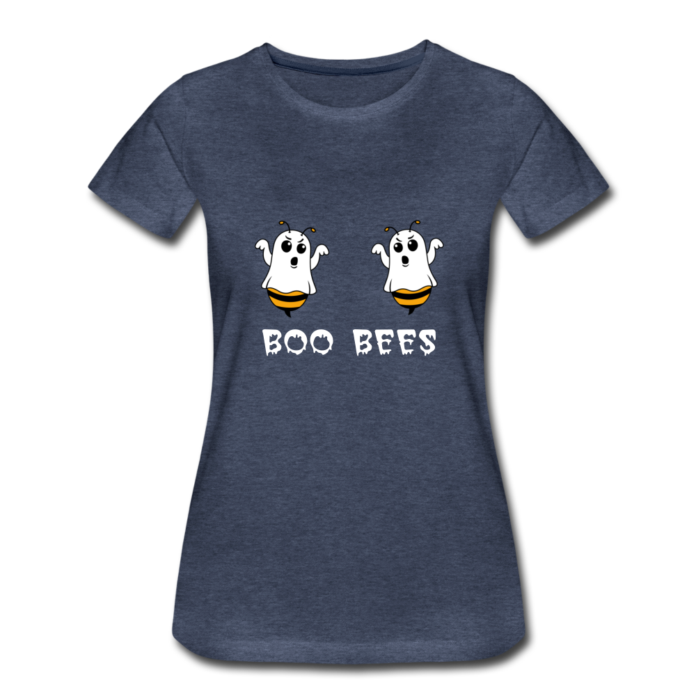 BOO BEES - Premium T-Shirt (vrouw) - blauw gemêleerd