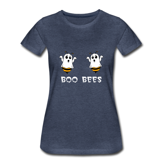 BOO BEES - Premium T-Shirt (vrouw) - blauw gemêleerd