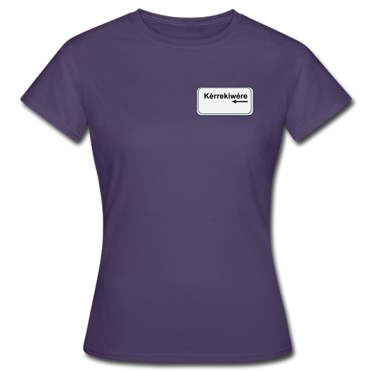 kèrrekiwére - T-Shirt (vrouw) - donker paars