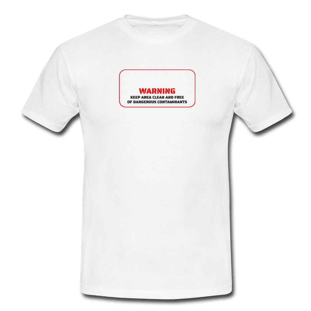 keep area clean - T-Shirt (man) - wit