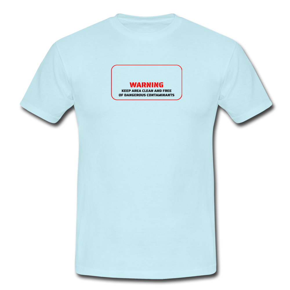 keep area clean - T-Shirt (man) - sky