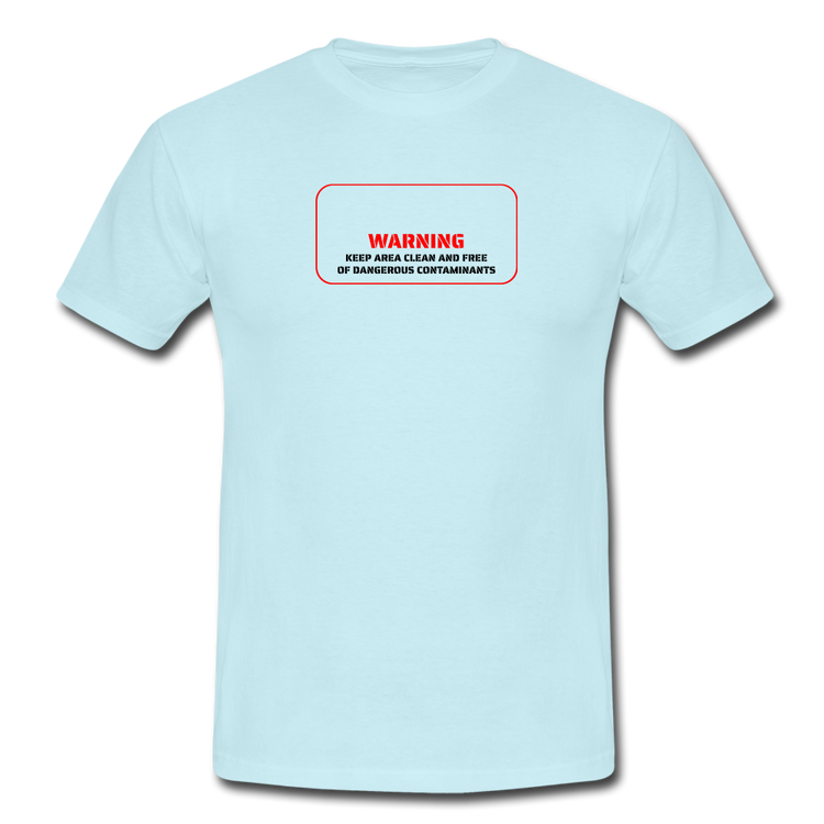 keep area clean - T-Shirt (man) - sky