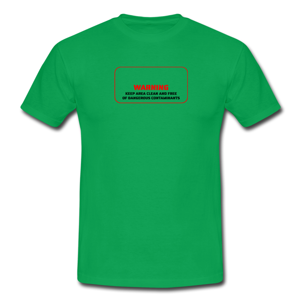 keep area clean - T-Shirt (man) - kelly groen