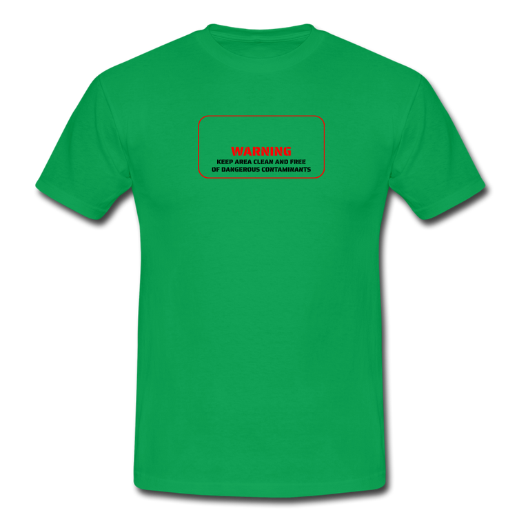keep area clean - T-Shirt (man) - kelly groen