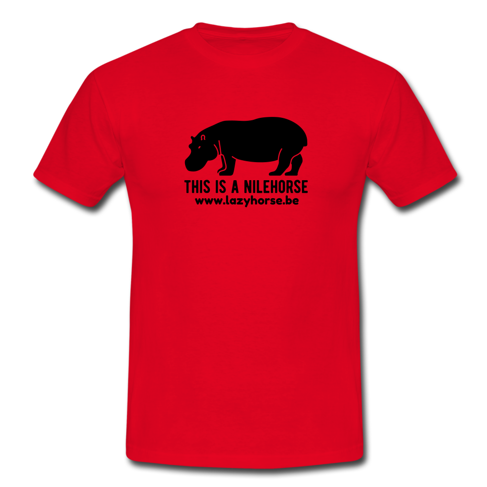 this is a nilehorse - T-shirt (man) - rood