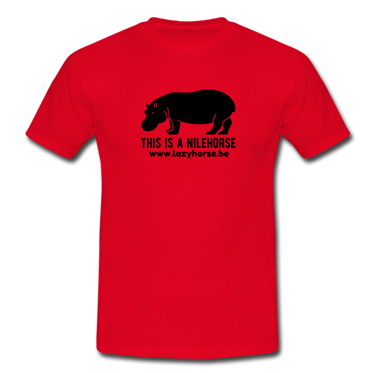 this is a nilehorse - T-shirt (man) - rood