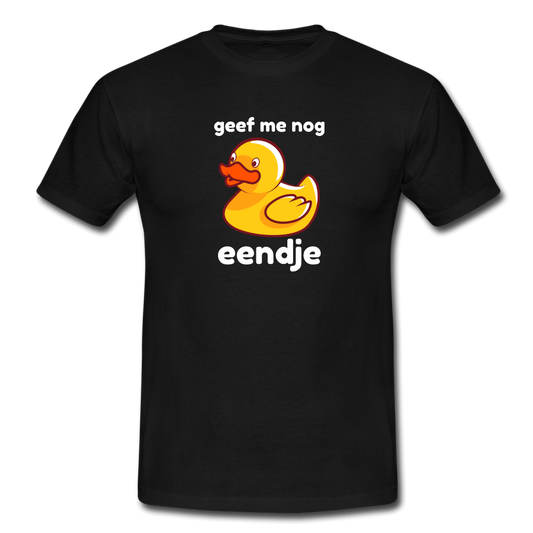 geef me nog eendje - T-shirt (man) - zwart