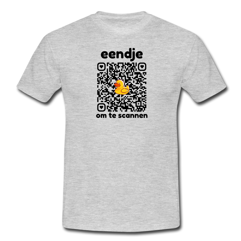 eendje om te scannen - T-shirt (man) - grijs gemêleerd