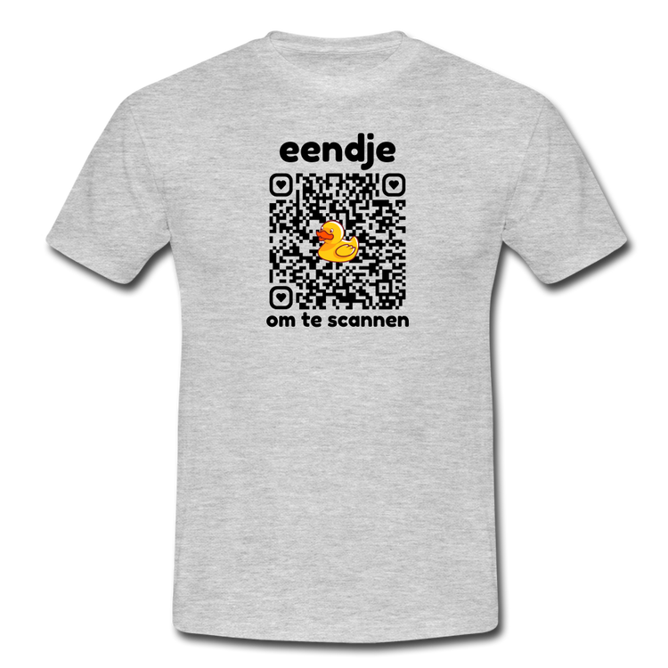 eendje om te scannen - T-shirt (man) - grijs gemêleerd