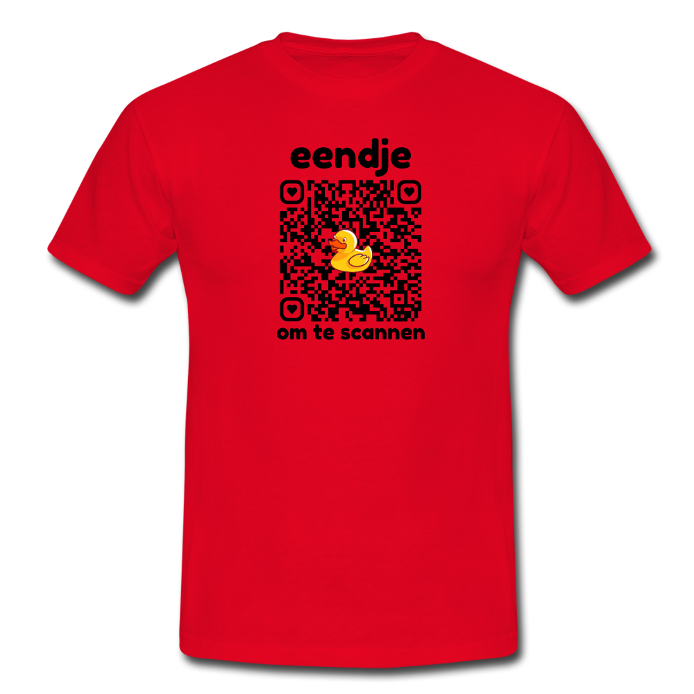 eendje om te scannen - T-shirt (man) - rood