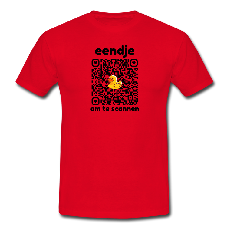 eendje om te scannen - T-shirt (man) - rood